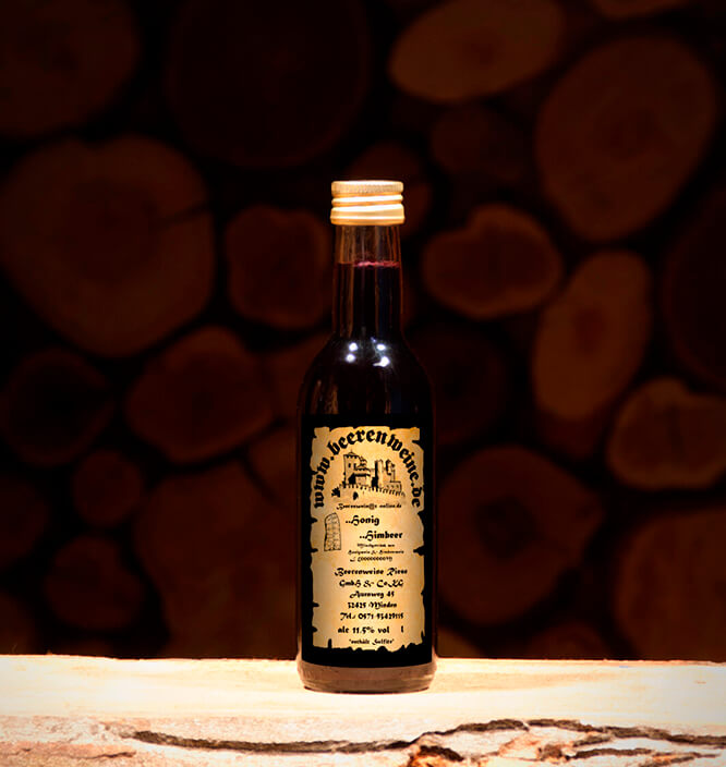 Honig-Himbeer 0,25 Liter Bordeauxflasche