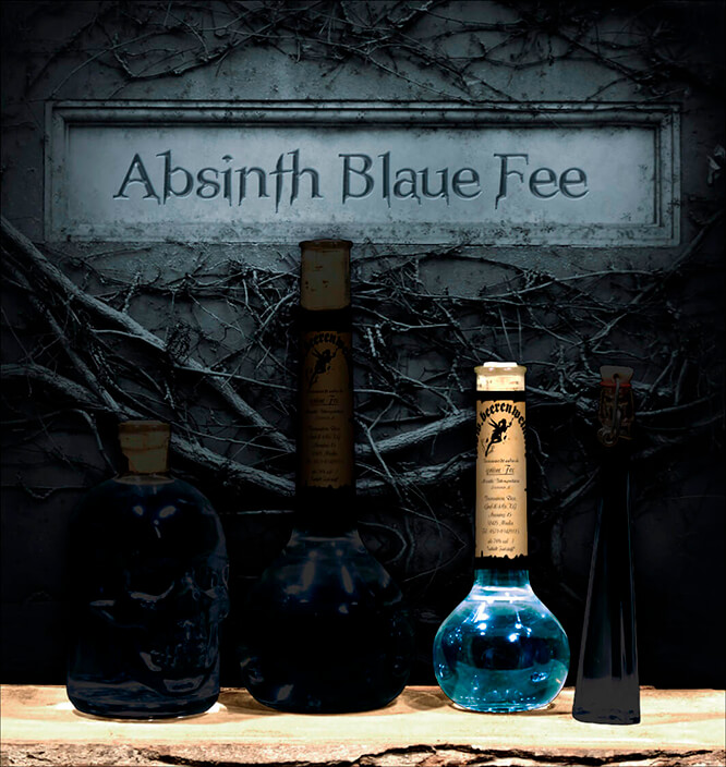 Absinth "Blaue Fee" 0,2 Liter Elixierflasche