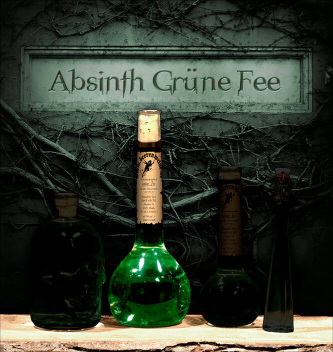 Absinth "Grüne Fee" 0,5 Liter Elixierflasche