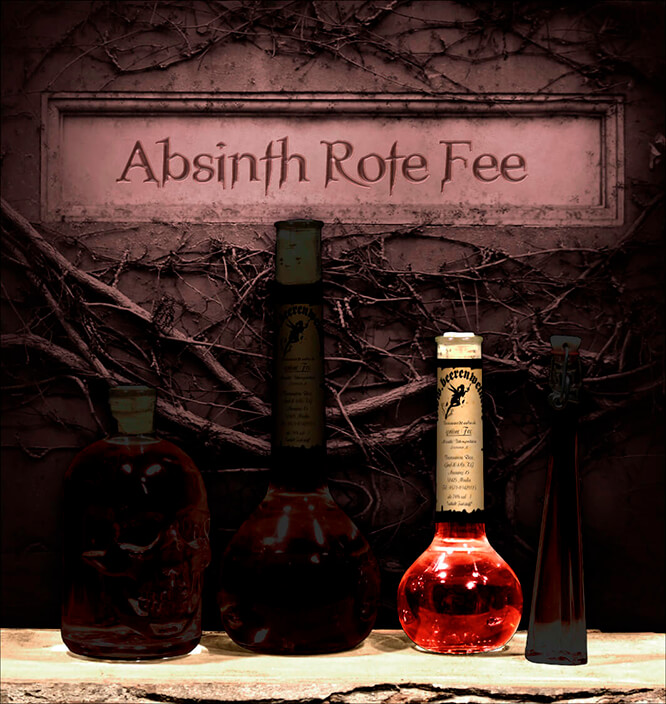 Absinth "Rote Fee" 0,2 Liter Elixierflasche