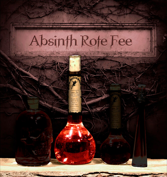 Absinth "Rote Fee" 0,5 Liter Elixierflasche